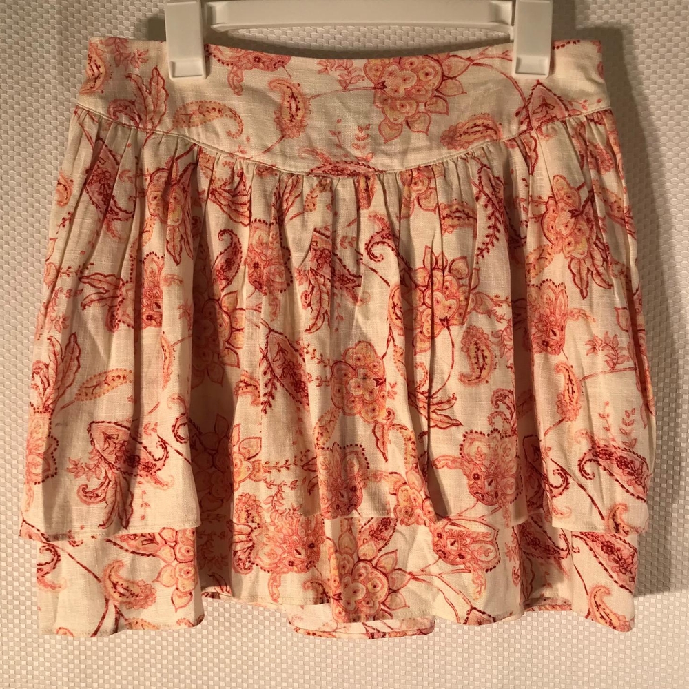 EXPRES Floral Print Women's Skirt zize 10       Made In Vietnam ID#90233